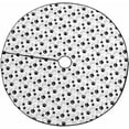 thumbnail image 1 of FMSHPON Paws Pattern Xmas Christmas Tree Skirt Stand Mat for Holiday Party Decoration Indoor Outdoor 36 inches, 1 of 3