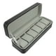 thumbnail image 5 of EeaseMX 1 estuche de almacenamiento para relojes con 6 ranuras, joyero de PU, organizador delicado para guardar relojes., 5 of 7