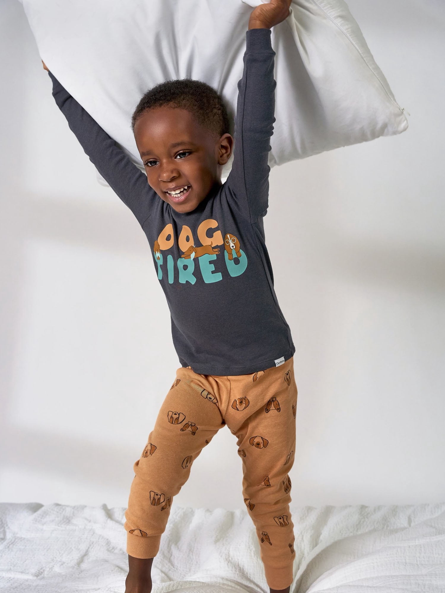 Gerber Toddler Neutral Tight Fitting Pajama Set, 4-Piece, Sizes 12 Months - 5T