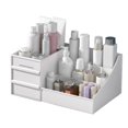 thumbnail image 1 of Makeup Organizer for Vanity, Large Capacity Cosmetic Storage Box with Drawers for Cosmetics, Lipsticks, Nail Care, Skin Care, White, 1 of 4
