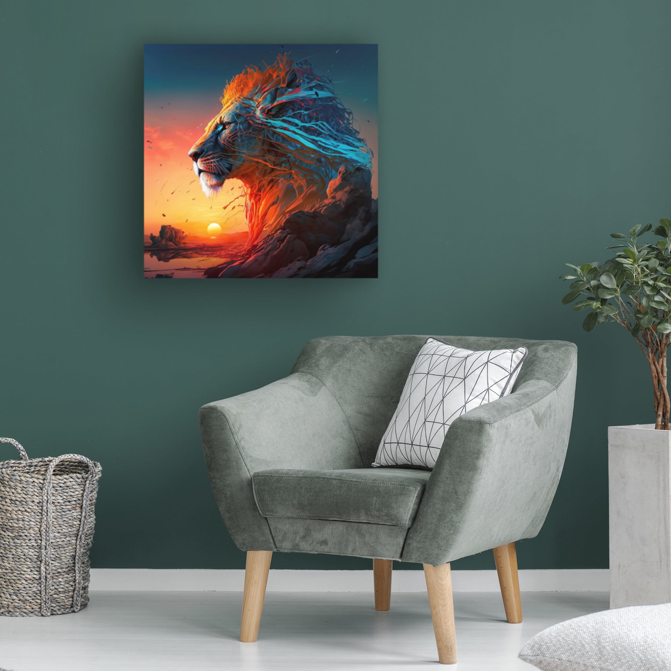 Canvas Wall Art - Ray Heere 'Desert Of Dreams 8' Wall Art for Living Room, Bedroom, or Office Décor by Trademark Fine Art - 14 x 14 Inches