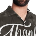 thumbnail image 5 of Thanksgiving Font Men's Short Sleeve Hawaiian Beach Poplin Shirt Casual Printed Button Down Summer Unisex Shirt, 5 of 6