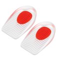 thumbnail image 1 of Almohadillas de copa de soporte de talón Unique Bargains silicona cojín ortopédica Patrón de ondulación Rojo 40-46 2 piezas, 1 of 7