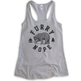 thumbnail image 1 of Furry Nope Bear Tank Top, Ladies Racerback Tank Top, Bear Tank, Outdoors Tank, Camping Tank, Animal Tank, Heather Gray, Medium, 1 of 3