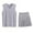 Gray., variant on Akafmk Men's Tank Pajama Sets,Cotton Pajamas for Men Set,Sleeveless Tank Sleep Tee and Sleepwear Shorts 2 Piece Loungewear Set Soft Comfy Nightwear