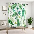 thumbnail image 5 of Lfeey Green Botanical Blackout Curtains, Tropical Leaves Grommet Drapes for Bedroom, 52x96 Inch, 2 Panels, 5 of 6