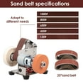 thumbnail image 5 of TMWEFUSC Mini Belt Sander 15 Degree Stainless Steel Electric Belt Grinder 7 Adjustable Speed Electric Polishing Sanding Machine Small Electric Belt Sander with Sanding Belt for Woodworking Metal, 5 of 9