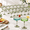 Green, variant on 24 Clear Plastic Ribbed Martini Glasses, 10oz Disposable Coupe Cocktail Cups