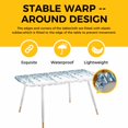 thumbnail image 4 of Eucalyptus Leaves Table Cloths for 8 Foot Rectangle Tables, Light Blue Summer Botanical Weeping Patio Waterproof Elastic Fitted Tablecloths, Washable Rectangular Table Cover for Camping, 4 of 8