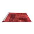 thumbnail image 2 of Ahgly Company Machine Washable Indoor Rectangle Patchwork Red Transitional Area Rugs, 4' x 6', 2 of 4
