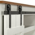 thumbnail image 4 of Farmhouse Rustic Barn Door TV Console 54" Farmhouse Sliding Barn Door TV Stand - 54 inches in width White, 4 of 5