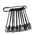 thumbnail image 2 of Baitaihem Safety Pins, 3" Large Safety Pins Pack of 50 for Clothes Leather Canvas Blankets Crafts Skirts Kilts, Extra Large Safety Pin Heavy Duty Safety Pins (Black), 2 of 6