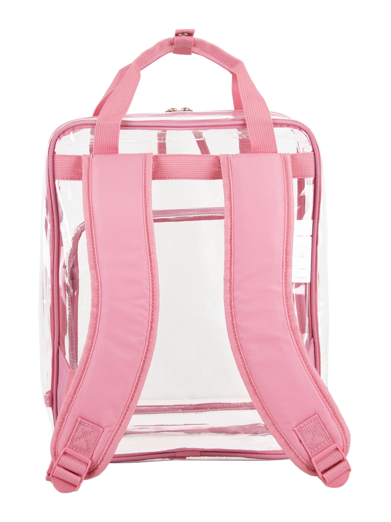 Eastsport Double Handle Clear Backpack, Pink Lemonade