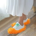 thumbnail image 5 of Mop Slippers Shoes 5 Pairs (10 Pieces) - Shoes Cover for Mop Dust Duster Slippers Cleaning Floor House Washable Floor Cleaning Tools Shoe Cover(Orange), 5 of 8