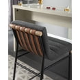 thumbnail image 3 of Dining Chairs Lahni 17.75" Dark Gray Boucle Fabric Counter Height Chair,Fabric Dining Chairs, 3 of 4