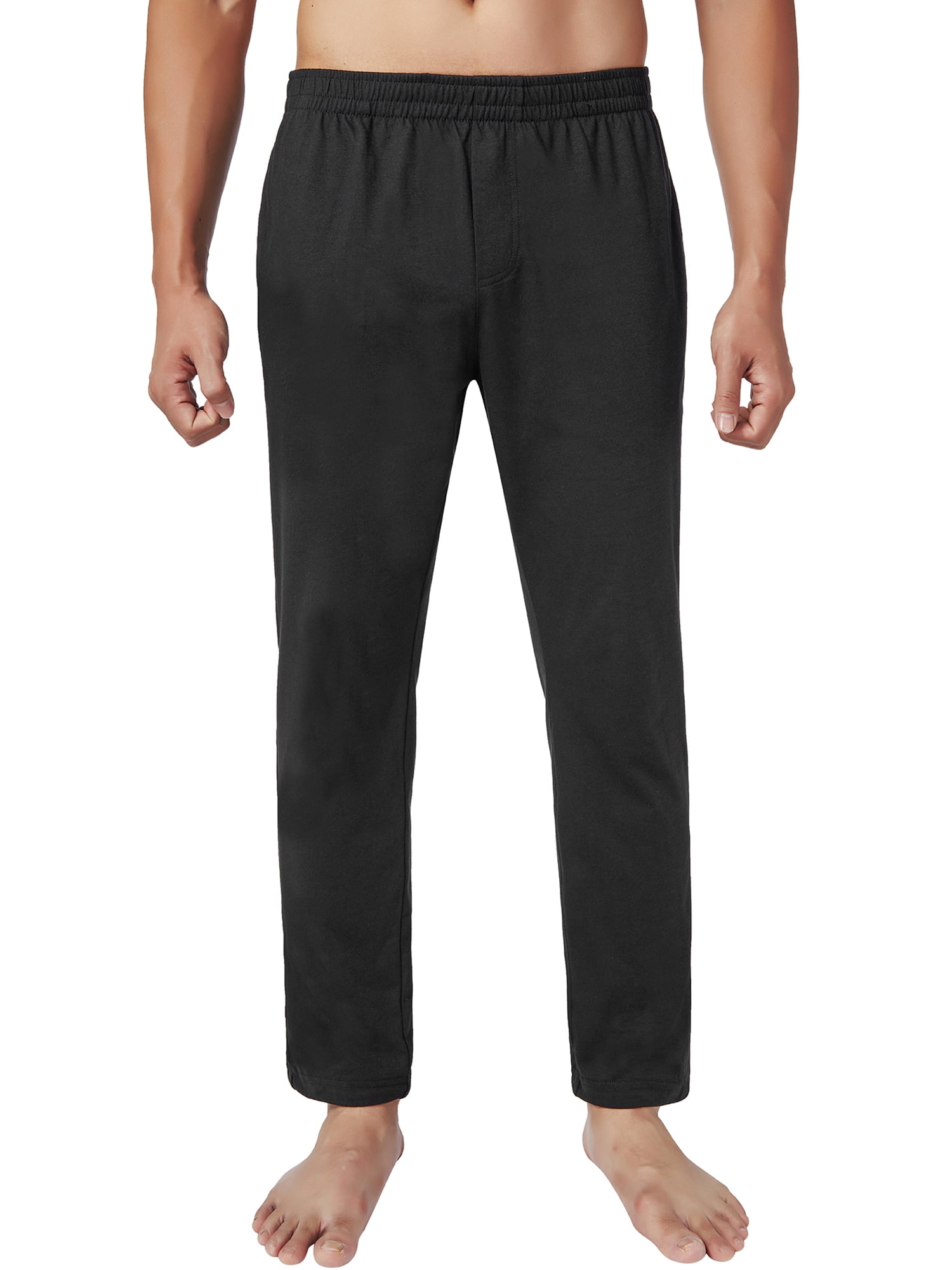 LELINTA Mens Cotton Pajama Pants, Lightweight Lounge Pant with Pockets