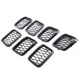 thumbnail image 2 of 7x 68317863AA Decoraciones Parrilla protectora para automóvil Parrilla de malla delantera apto para Grand Cherokee Reemplaza accesorios , NEGRO BRILLANTE Baoblaze Rejilla de malla delantera, 2 of 8
