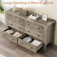thumbnail image 6 of Kselythan 6 Drawer Dresser for Bedroom,Modern Double Dresser Organizer with Storage Drawers,Large 6 Drawer Dresser with Deep Drawers,Wooden Chests of Drawers for Bedroom,Entryway,Hallway,Home Office, 6 of 8