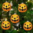 thumbnail image 3 of 24 Pcs Pumpkin Hanging Ball Halloween Jack-O-Lantern Hanging Ornament Shatterproof Festive Decorative Ball for Christmas Tree Home Party Decor, 3 of 8