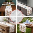 thumbnail image 6 of Spring Bunny Easter Table Runner 90 Inches Long,Floral Botanical Colorful Eggs Cotton Linen Table Runners Dresser Scarves,Decorative Tabletop Scarf Furniture Cover for Home Dinner Party 13"x90", 6 of 8