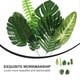 thumbnail image 5 of KAKOWELY 63 piezas de decoraciones de hojas de palmera de simulación, adornos de plantas verdes de hojas tropicales, 5 of 5