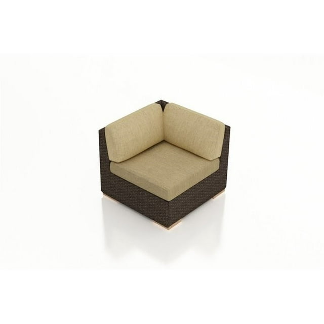 Harmonia Living Arden Patio Corner Chair in Heather Beige