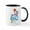 White/Black Inside, variant on CafePress - OK 9 (Basketball) Mug - 11 oz Ceramic Mug - Novelty Coffee Tea Cup