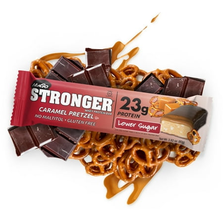 Nugo Nutrition Bar - Stronger Caramel Pretzel - 2.82 Oz