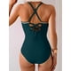 thumbnail image 4 of Traje de baño de una pieza para mujer, con pliegues, control de barriga, 4 of 4