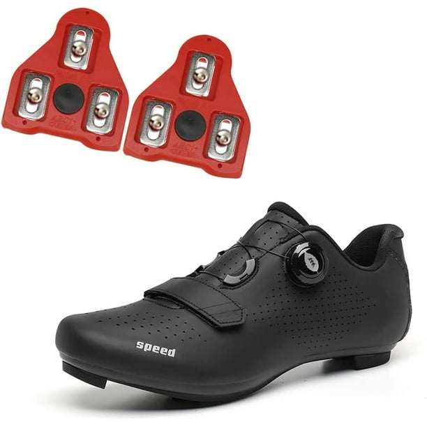 GHSDFBB Men s Indoor Cycling Shoes Bike Shoes with 3 Bolts Cleats Set Compatible Peloton Bike SPD Walmart