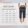 thumbnail image 2 of TEMOFON Pants for Women Summer Waisted Drawstring Straight Leg Capri Pants with Pockets Ankle Lounge Pants Darkblue L, 2 of 9