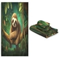 thumbnail image 7 of Sloth in The Branch Bath Towels Absorbent Bath Towels Set Soft Towel Set for Home Hotel Decor Gym Swim, 3 Piece Wash cloth, 7 of 7
