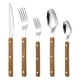 thumbnail image 2 of Utensilios de cocina, juego de cubiertos de acero inoxidable con mango de clip con tachuelas, cuchillo, tenedor y cuchara occidentales, cuchillo para carne francés, tenedor, cuchara y tenedor de postr, 2 of 6