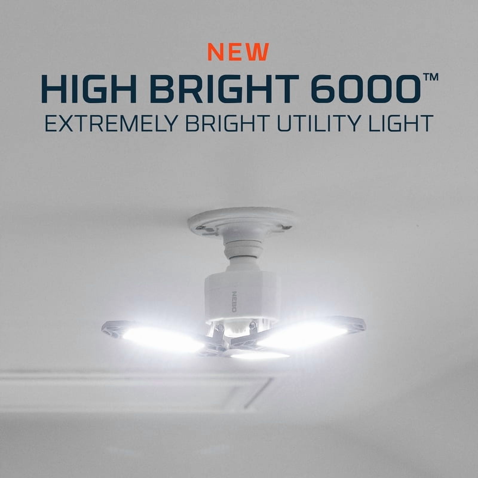NEBO High Bright 6000 lumen LED Garage Light
