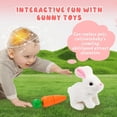 thumbnail image 4 of Realistic Bunny Toy - Interactive Plush Easter Bunny with Sounds and Movements Animated Walking Wiggle Ears Twitch Nose - Easter Gift, 4 of 6