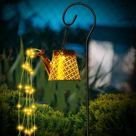 

CIVG Art Solar Garden light String Lights - Outdoor LED Watering Can kettle Light - Christmas Fairy light Decoration