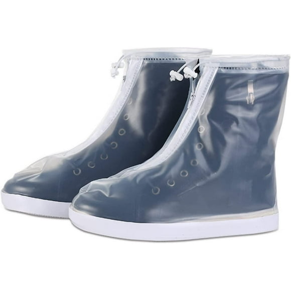 EcoNesxp Boot Covers Unisex Waterproof Shoe Covers Waterproof Zipper Anti-slip Rain Shoe Covers