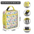 thumbnail image 3 of Dinosaur Lover Insulated Lunch Bag Box Men Reusable Lunch Tote Bag with Side Pocket Portable Lunch Bag Work Camping, 3 of 6