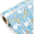 thumbnail image 4 of Blue Christmas Wrapping Paper Roll Religious Holiday Gift Wrap Craft Art Paper for Party DIY Wrapping Supplies, 58x23in, 1 Roll, 4 of 6
