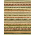 thumbnail image 1 of Ahgly Company Indoor Rectangle Abstract Chrome Gold Yellow Abstract Area Rugs, 7' x 10', 1 of 6
