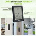 BALDR Digital Wireless SelfEmptying Rain Measure Gauge, Temperature