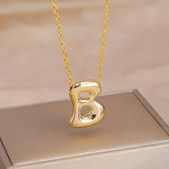 Collar para Mamá,Collar de Letra Inicial de Oro Joyería de Aleación Personalizada para Ella,Regalo para el Aniversario Del Cumpleaños de la Madre,Collar Inicial de Oro,,