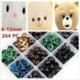 thumbnail image 3 of 264PCS Safety Eyes Colorful for Teddy Bear Doll Animal Crafts Toy Making 6-12mm, 3 of 9