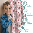 thumbnail image 3 of Blackout Kids Curtains,Pink Cow Strawberry Pattern Childrens Insulated Curtains Set Of 2,Bedroom Essentials,Toddler Room Decor 42x54in(106x137cm), 3 of 5