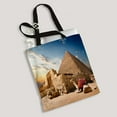 thumbnail image 2 of ABPHQTO Camel Rests Near Ruins Entrance To Pyramid Canvas Bag Reusable Tote Grocery Shopping Bags Tote Bag 14x16 inch, 2 of 2