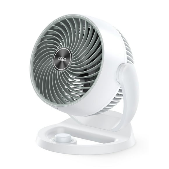 Dreo Ventilateur pour Chambre, 12 Pouces, Débit d'Air Puissant de 70 Pieds, Ventilateurs de Table Silencieux de 28 dB pour Dortoir, Inclinaison Réglable de 120 Pouces, 3 Vitesses, Ventilateur de Bureau fo