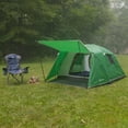 thumbnail image 5 of Wakeman Outdoors 4 Person Camping Tent with Attached Porch Canopy, Green, 5 of 6
