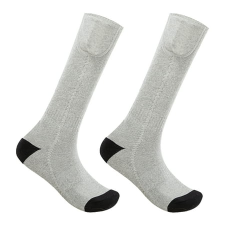 

Electric Heated Socks USB Rechargeable Thermal Socks 3 Level Temperatures Adjustment Heating Socks with Remote Controller for Winter Skiing Camping Cycling