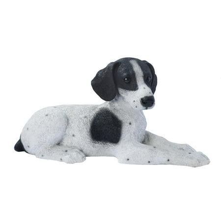 Design Toscano Black & White Pointer Puppy Dog Statue