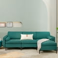 thumbnail image 3 of Costway Modular L-shaped Sectional Sofa w/ Reversible Chaise & 2 USB Ports Teal, 3 of 10